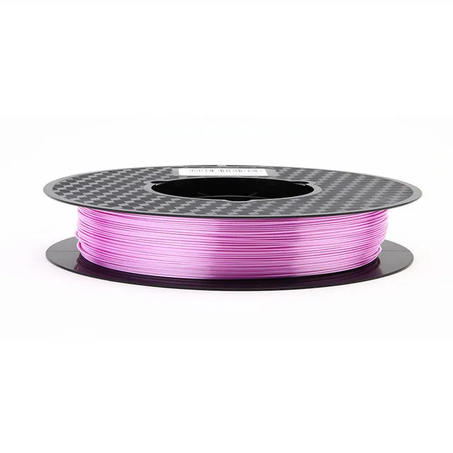 Silk Light Purple Шелковая нить для 3D-принтера PLA, 1,75 мм, 500 г, нить для 3d-печати, шелковистая блестящая 3d-ручка, материалы для печати, блестящий металлический, как на ощупь - Цвет: Silk Light Purple