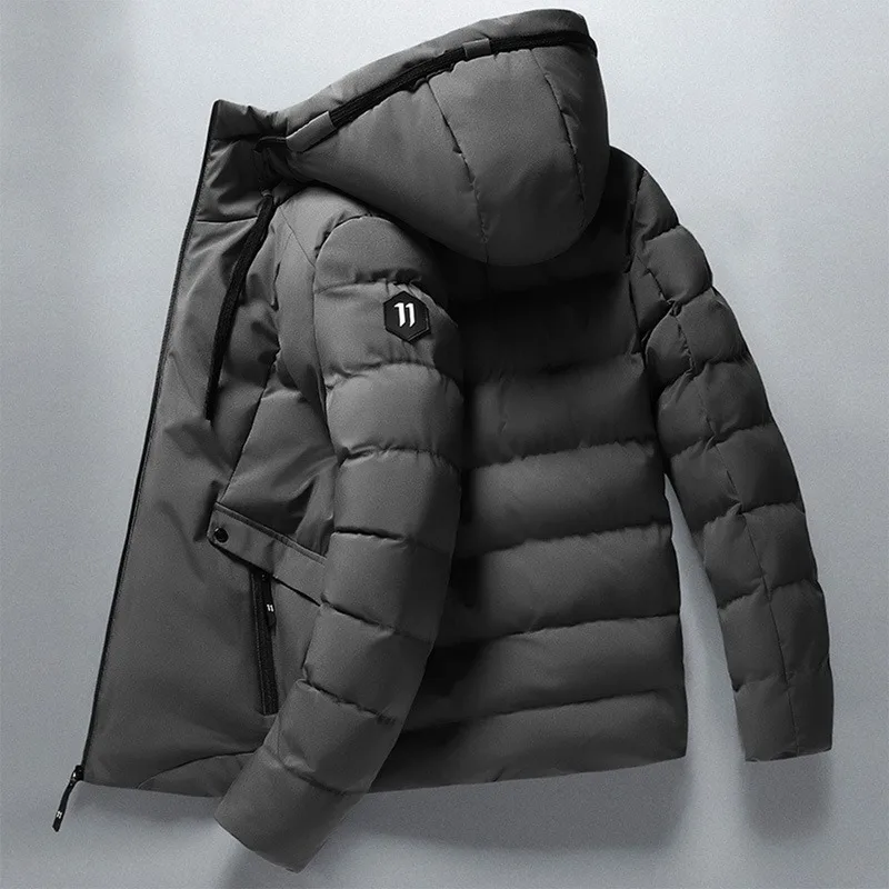 

Men 2021 Winter Casual Thick Warm Waterproof Jacket Parkas Men Autumn New Outwear Windproof Hat Hooded Parkas Comfortable Jacket