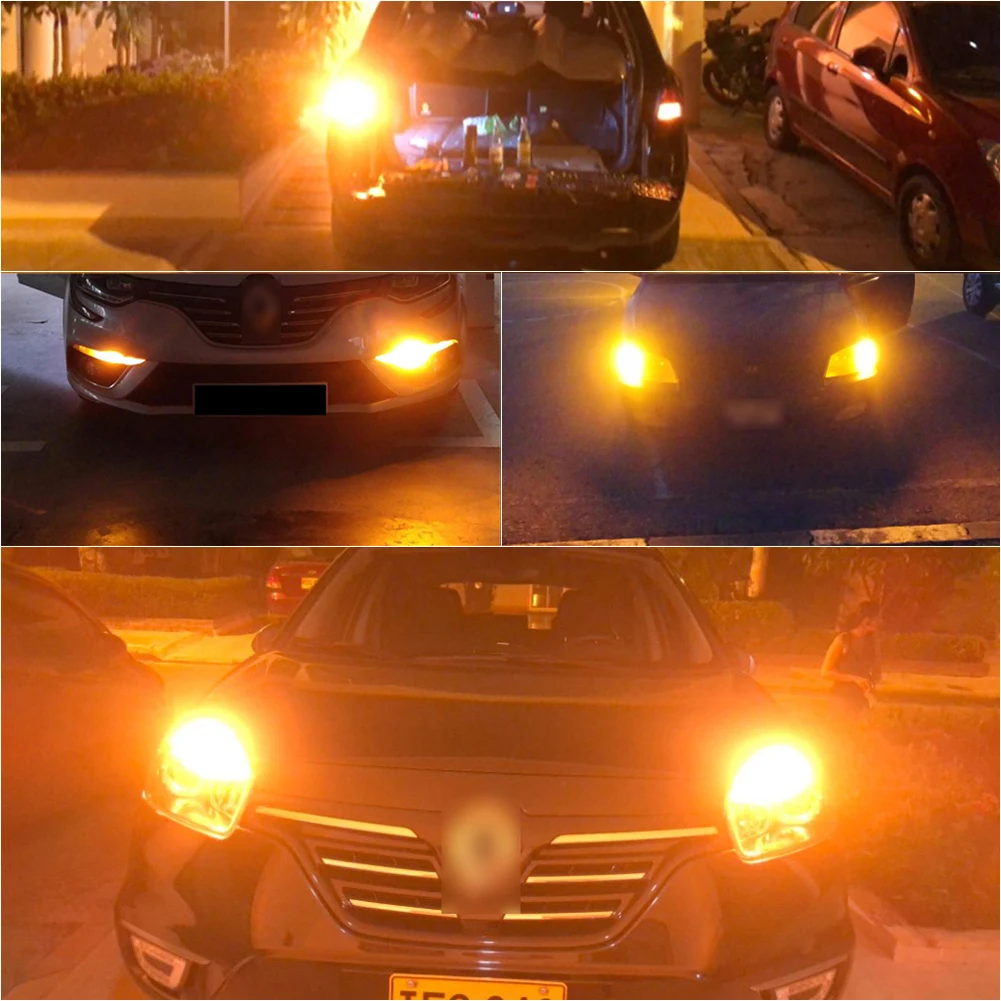 

2Pcs Canbus Amber BAU15S 7507 PY21W 1156PY LED Bulbs For Car Turn Signal Light