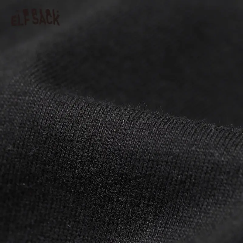 Женские повседневные футболки ELFSACK белые свободные с оригинальным графическим