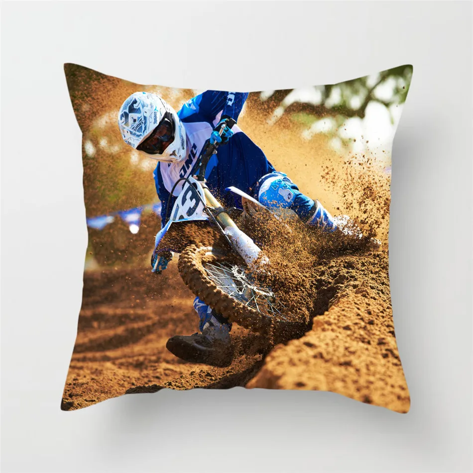 Чехол на подушку для мотоцикла Fuwatacchi квадратная наволочка домашнего дивана