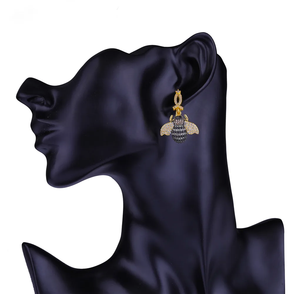 JUWANG модные роскошные длинные висячие серьги для женщин с украшением в виде