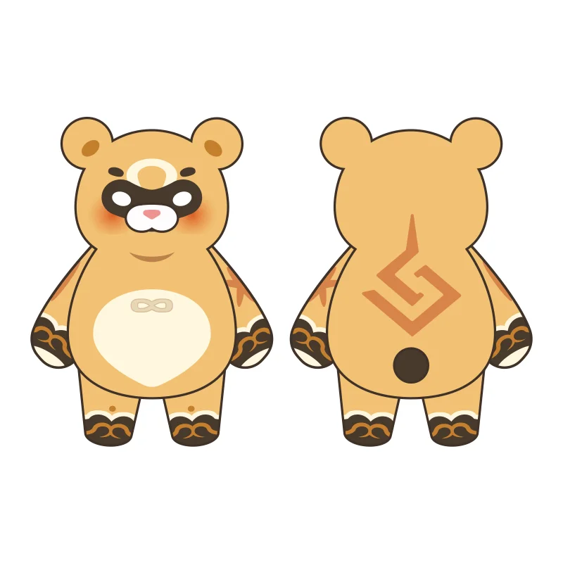 45 см Аниме игра Genshin Impact Xiangling Guoba Gouba Плюшевая Кукла мультфильм косплей аксессуары