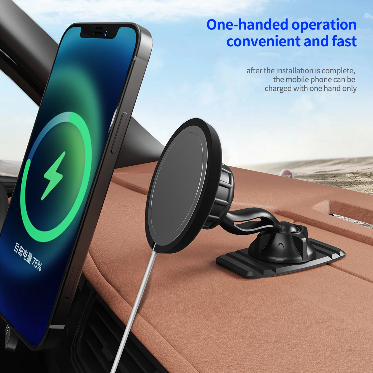 Magnetic Car Holder for iPhone 12 Samsung Dashboard GPS Car Navigation Phone Stand Holder Universa Car Support Mount