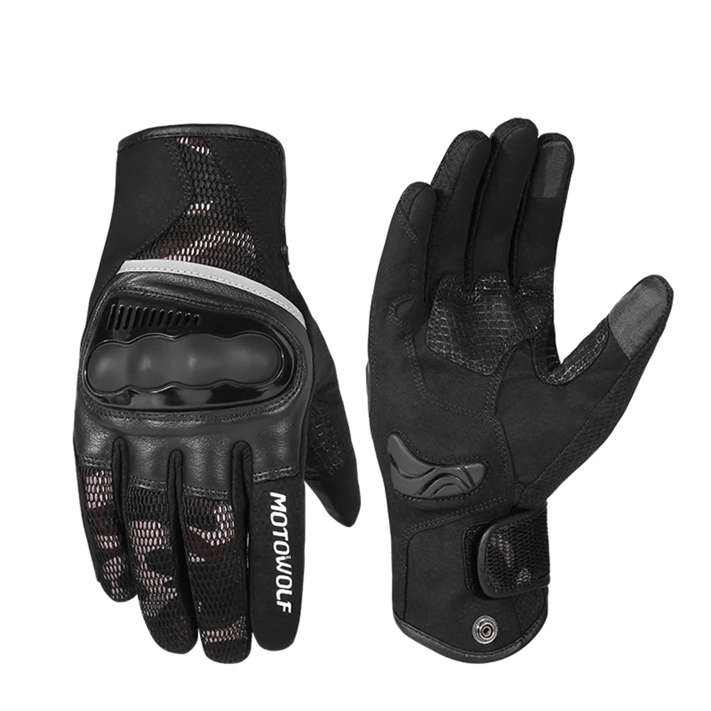 

MOTOWOLF Gloves Riding Motorcycle Gloves Protective Motocross Motor Glove Male Biker Phone Screen Touch Gloves
