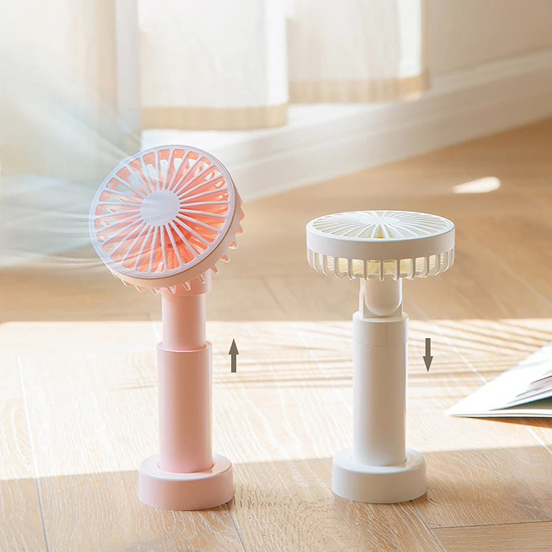 

Portable Handheld Fan Mini Rechargeable Silent USB Desktop School Fan