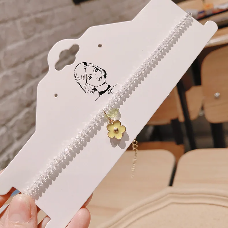 Kpop Ожерелье из ниток с бусинами для женщин Короткое женское ожерелье