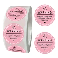 pink extreme happiness package stickers 1 5 inch round large small business thank you labels for business