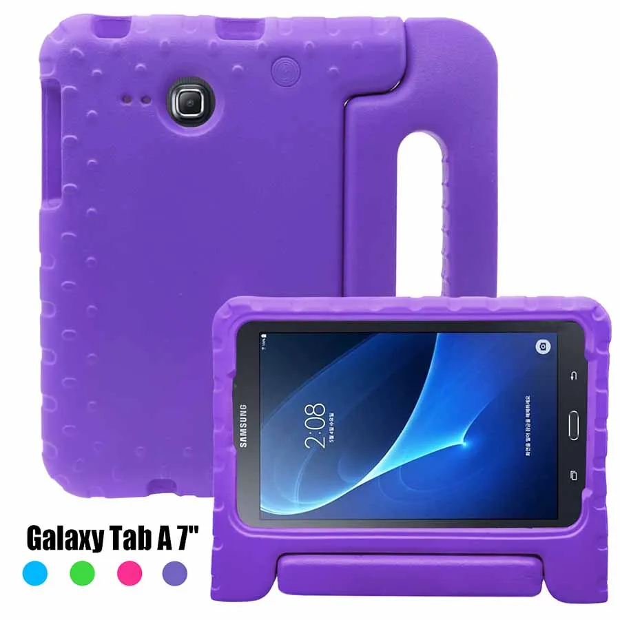 Детский противоударный чехол для samsung Galaxy Tab A, 7,0 дюймов, T280, T285, SM-T280, EVA Foam, защитный чехол для планшета, чехол с ручкой и подставкой