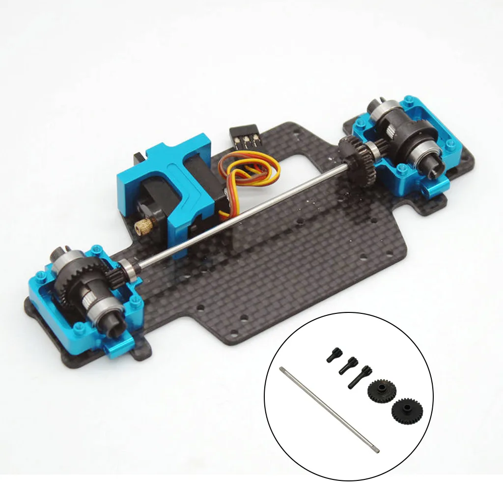 Редуктор 1/28 с передним и задним приводом для Wltoys K989 P929 детали самостоятельной