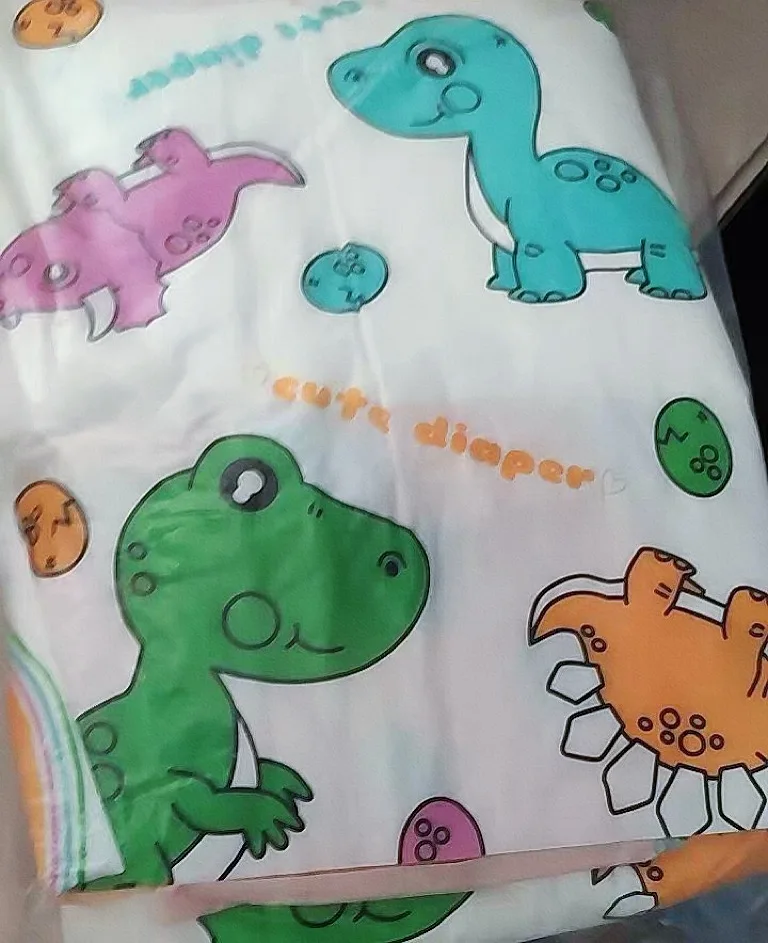 

2 pieces of trial ABDL adult diapers cute dinosaurs thick adult diapers baby Love6000MLDdlg diaper lover dadygirl free diapers L