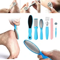 8pcsset durable manicure pedicure trimmer cutter shaver stainless steel dead skin remover scraper tool kit