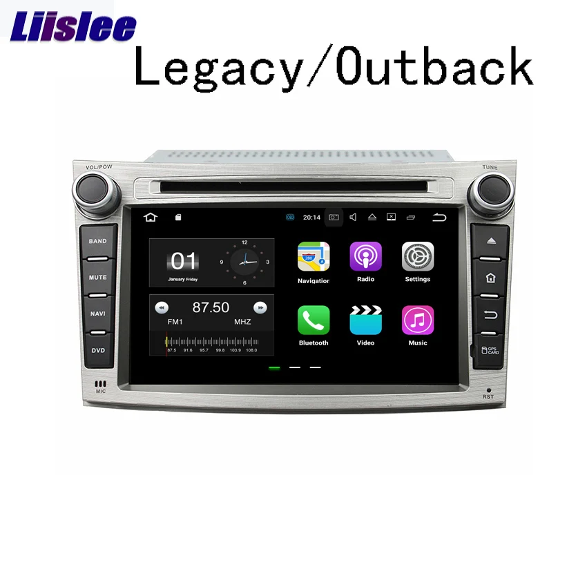Liislee 2 din для Subaru Legacy 2009 ~ 2014 Автомобильный Android навигатор GPS Авто Радио Стерео