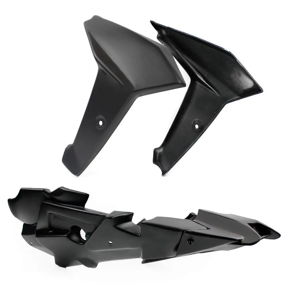 Black MT-09 FZ-09 FJ-09 мотоцикл bellypan живот Пан двигателя спойлер с радиатора боковой обтекатель для Yamaha FZ MT FJ 09 - Цвет: Black