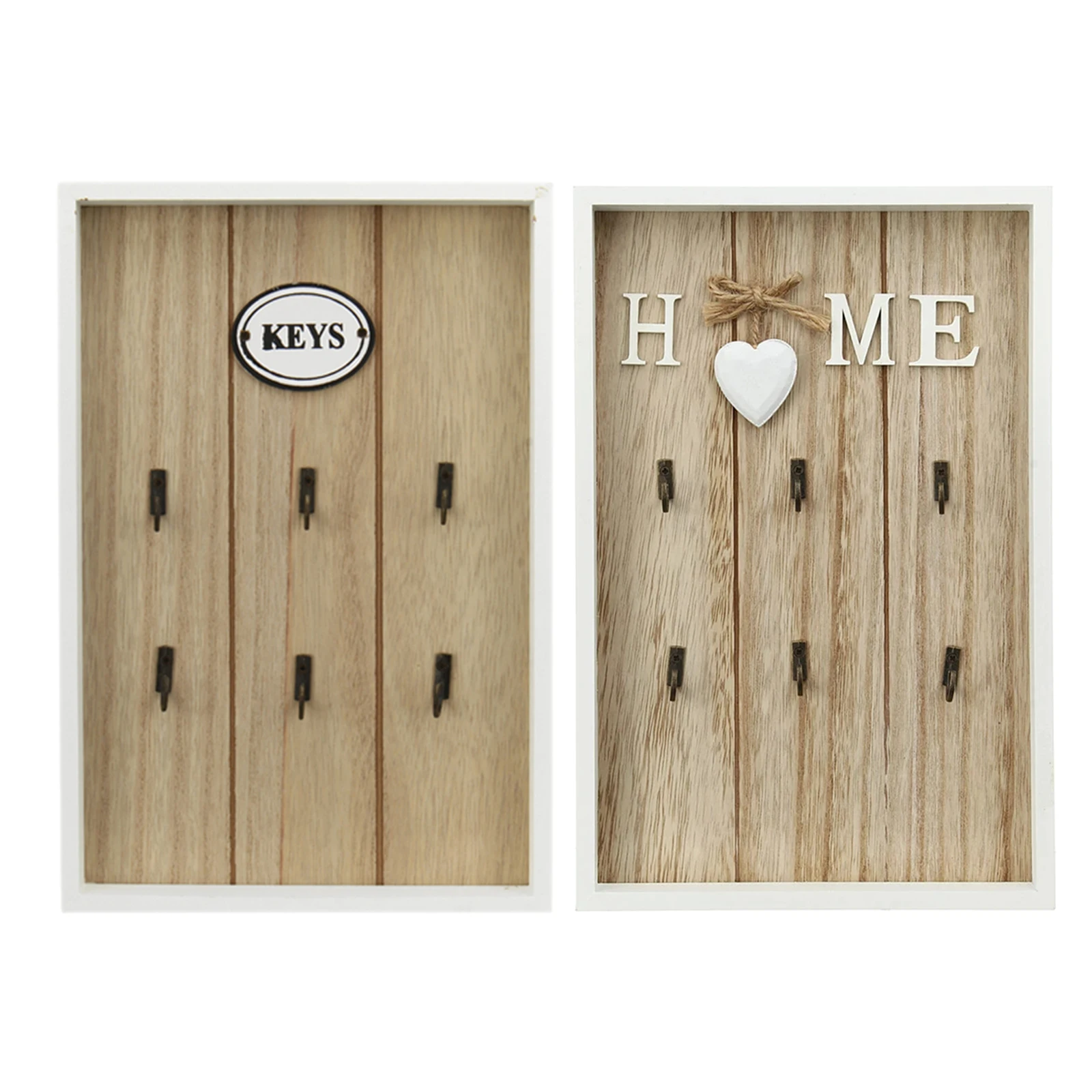 

Key Holder for Wall Decorative Keys, Key Rack with 6 Hooks & Metal Key Hook