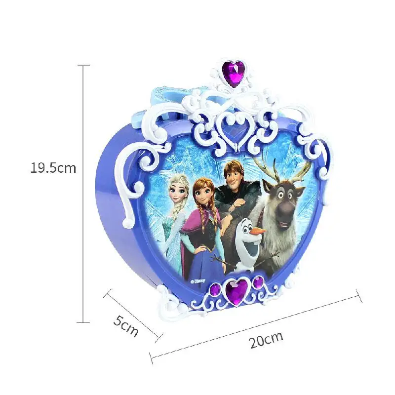 

Disney House Toys Snow Princess Shining Portable Makeup Box Children's Cosmetics Color Eye Shadow House Toys Gifts