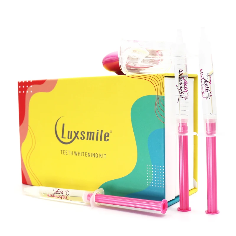 

Комплект для отбеливания зубов Luxsmile со светодиодсветильник кой, средство для отбеливания полости рта, термопластичный поднос для зубов, пе...