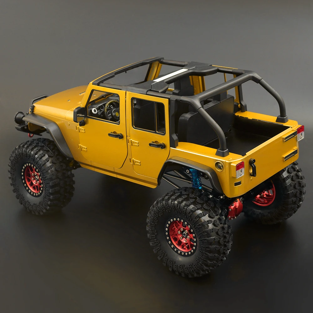 

Unassembled Kit 313mm Wheelbase Convertible Open Car Body Shell for 1/10 RC Crawler Axial SCX10 90046 Jeep Wrangler