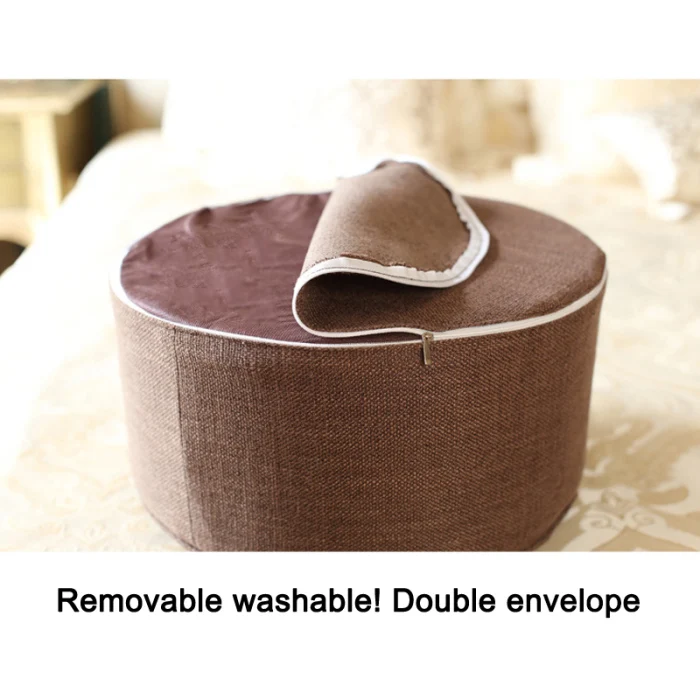 Round Floor Seat Cotton Linen Cushion Meditation Mat Removable Washable Cushion TT-best
