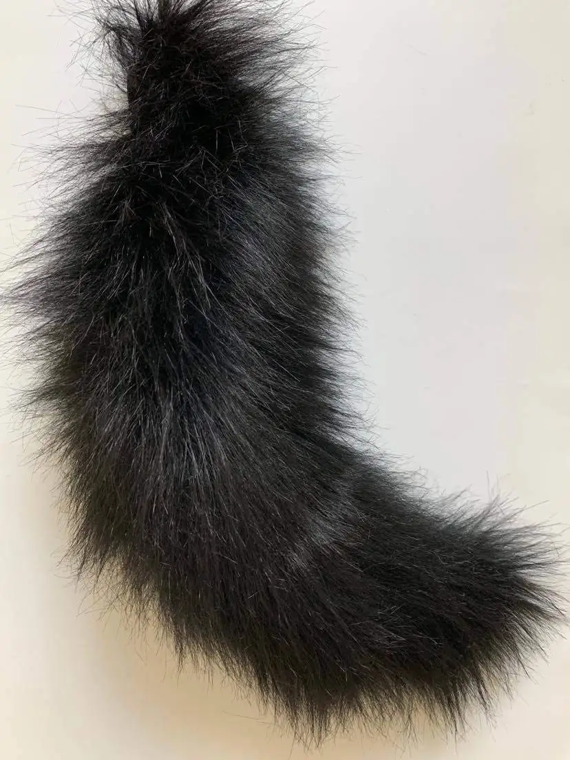 Hairy Wolf Head Mascot Costume Accessories Fursuit Halloween Cosplay Party Dress Up Headdress | Тематическая одежда и