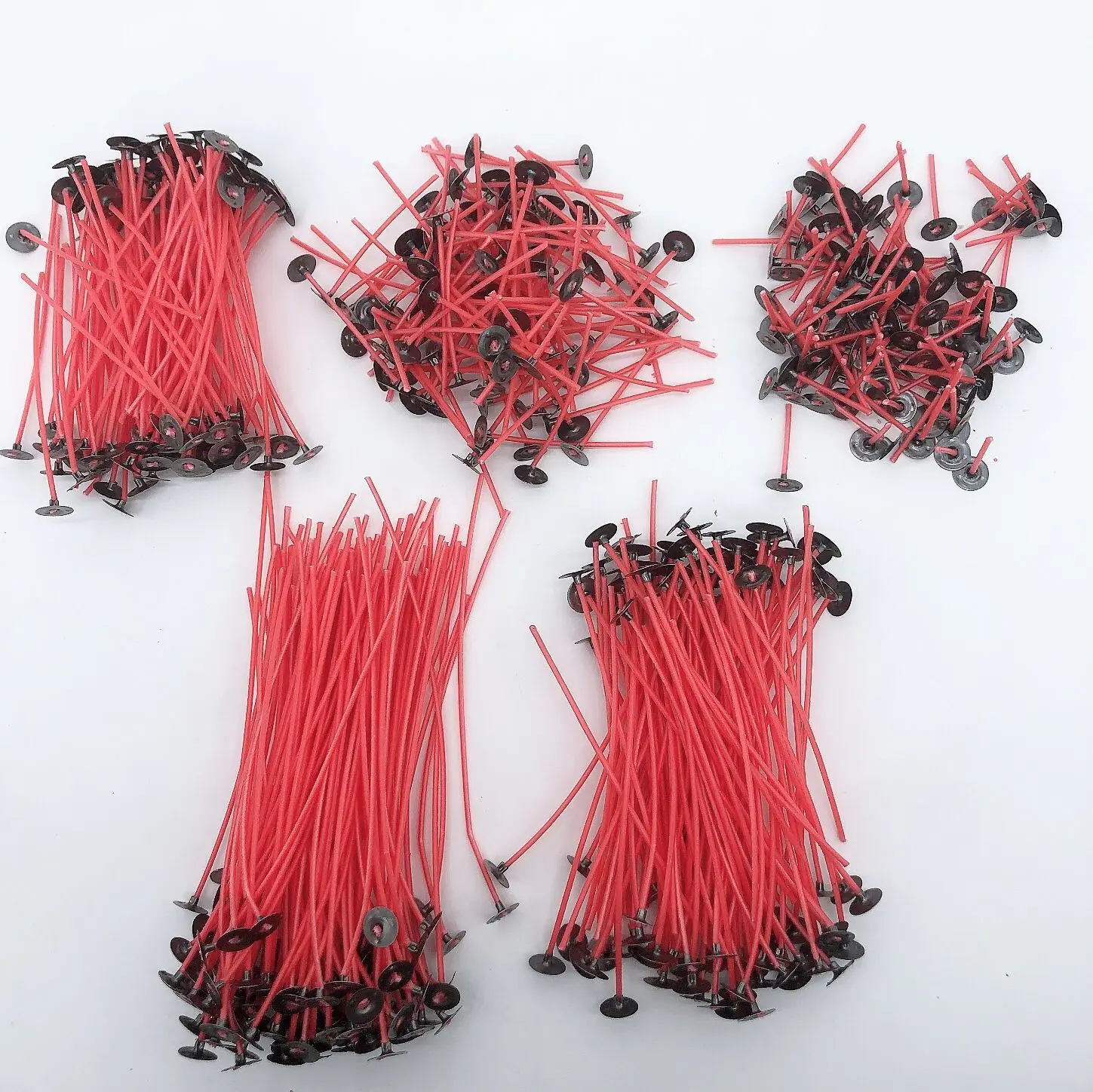 

100 pieces of red candle wicks Smokeless red candle wicks Candle oil lamps DIY candle making supplies Wax wicks for making candl