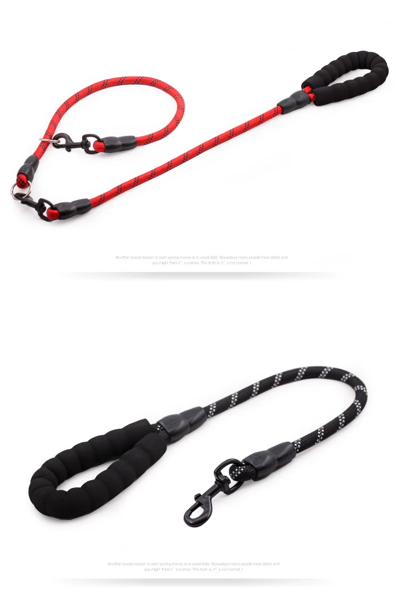 EXCELLENT ELITE SPANKER Short Style Pet Dog Leash Outdoor Training Dogs Traction Rope Can Extend Large Dog Leash with Handle