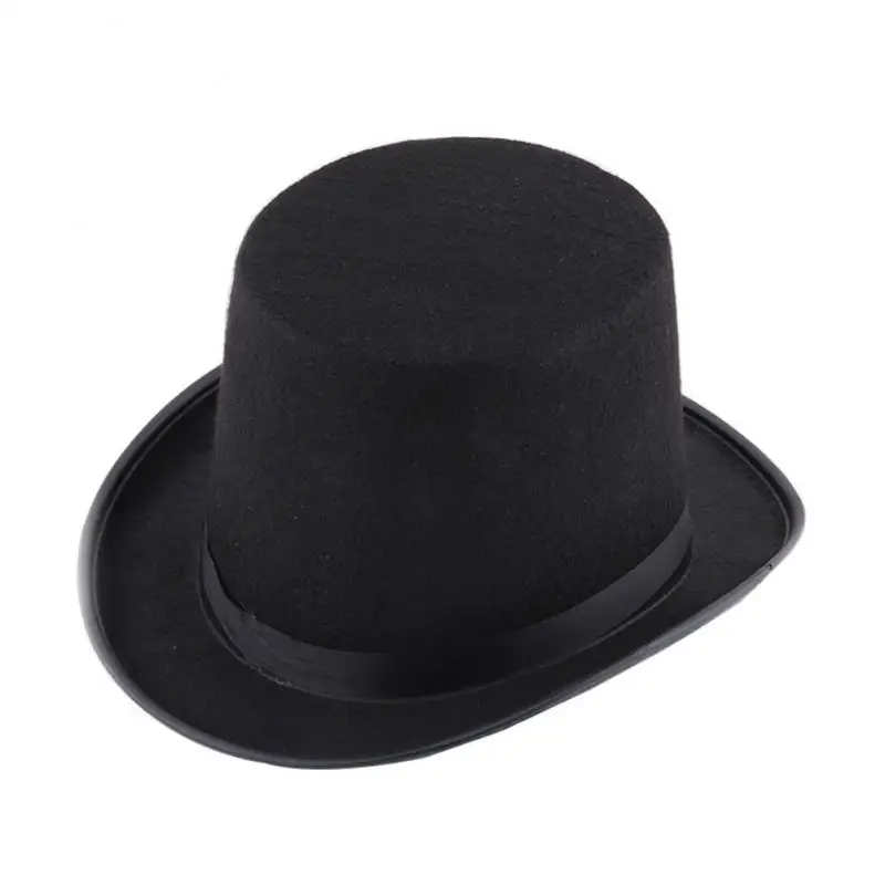 Новый высокий черный топ шляпа стимпанк маг костюм реквизит | Аксессуары для