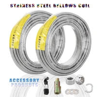 304 stainless steel basintoilet water pipe bellows tube plumbing corrugated pipes coil with accessories products tools