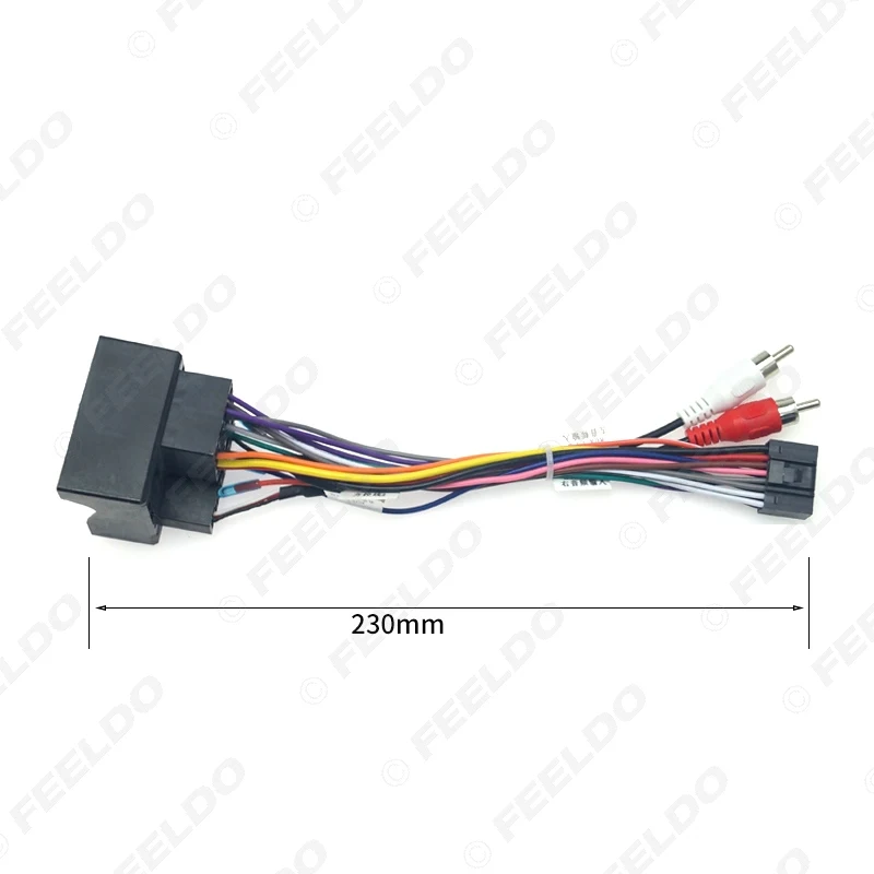 Автомобильный аудио DVD плеер FEELDO 16PIN Android кабель питания адаптер с FM разъемом для