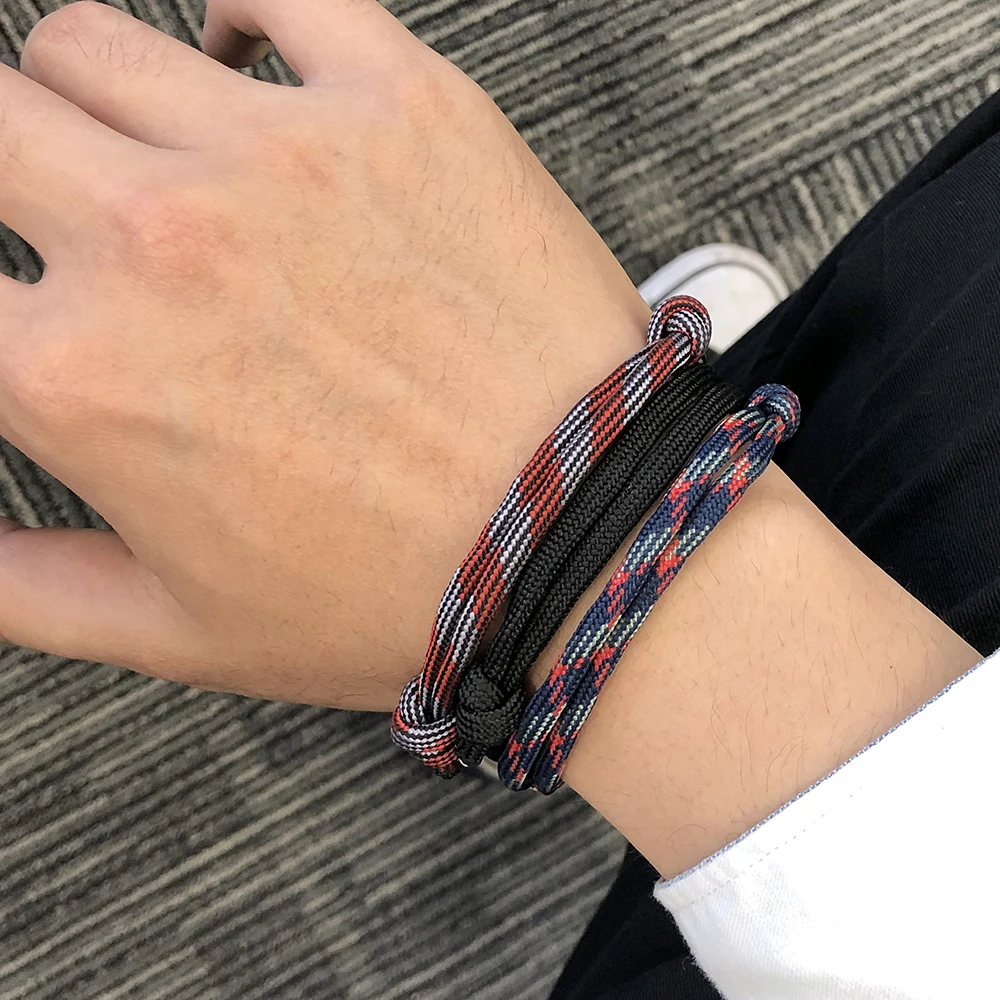 Fishhook 8pcs For Man Woman Lover Family Sister Couple Friend Bohemia Boho Hand made Strap Colorful Nylon Bracelet Gift Jewelry | Украшения