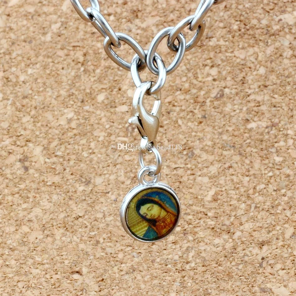 12 шт. смешанные католические церковные медали святых крест Бусины Подвески шарик