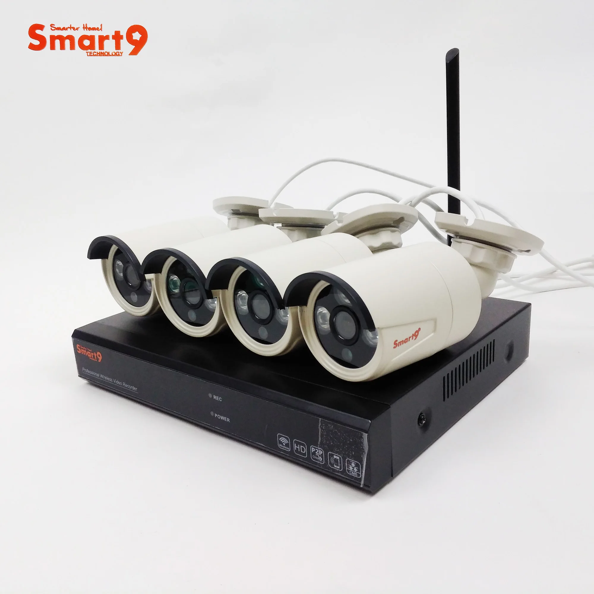 Smart9 Full HD 1080P 4CH беспроводной H.265 NVR комплект, приложение удаленного просмотра системы видеонаблюдения