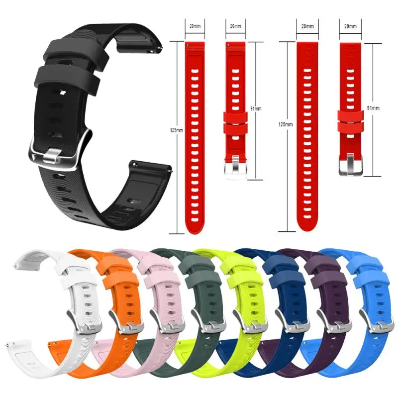 Новый 10 цветов мягкий силиконовый сменный ремешок для Garmin Vivoactive3 Vivomove HR Браслет