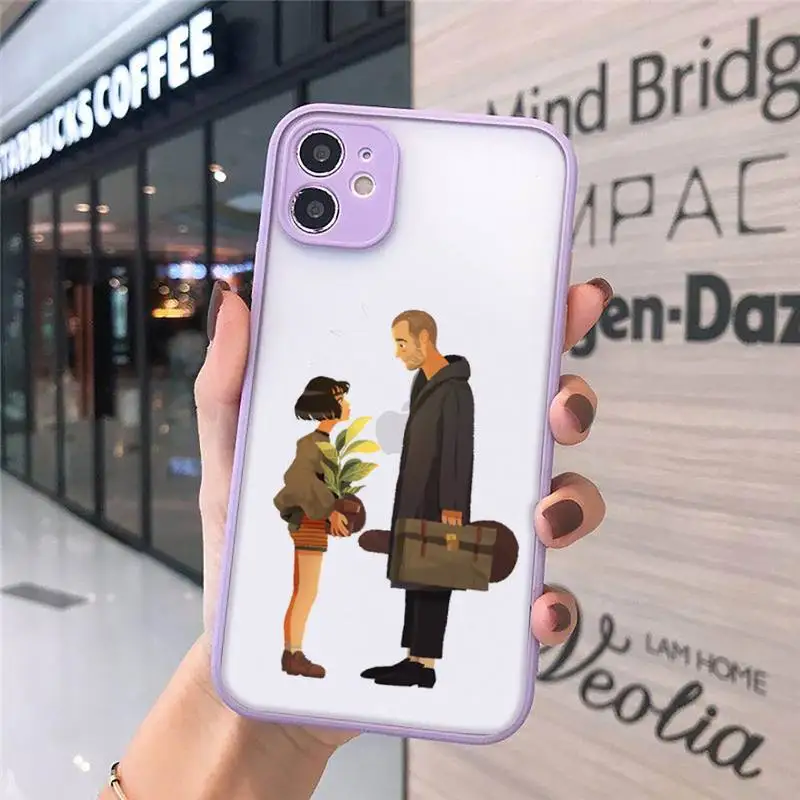 

Leon And Mathilda American movie Phone Case matte transparent For iphone 7 8 11 12 plus mini x xs xr pro max cover