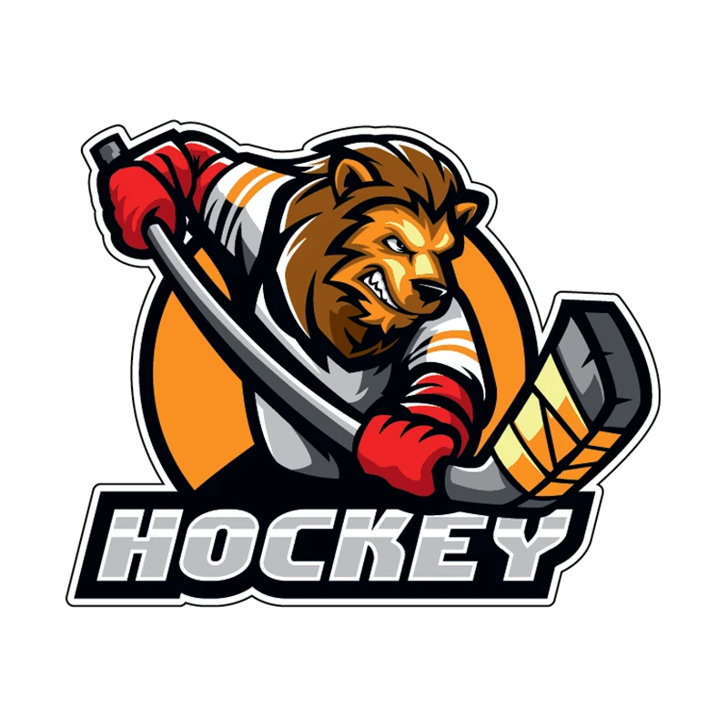 

S40757 # различные размеры, самоклеящиеся наклейки, автомобильные наклейки для хоккея с Львом, водонепроницаемые Автомобильные украшения на бампер, заднее стекло