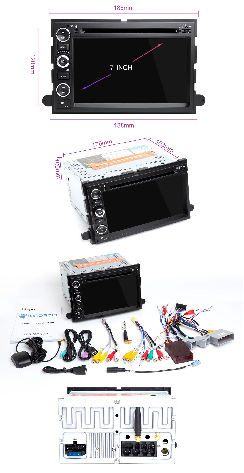 DSP 8 core 2 Din Android 9 dvd-плеер автомобиля для Ford F150 F350 F450 F550 F250 Fusion Expedition Mustang Explorer Edge экран радио