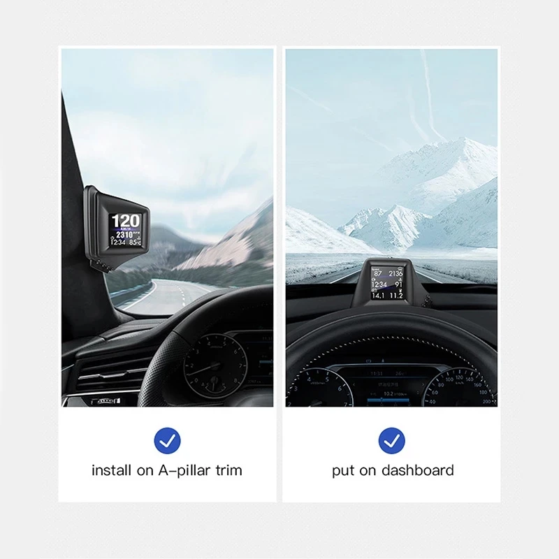 Система GPS + OBD с двойным дисплеем умный измерительный прибор спидометр одометр