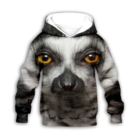funny lemur 3d printed hoodies family suit tshirt zipper pullover kids suit funny sweatshirt tracksuitpant shorts