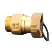 1 pcs brass front water meter connector booster pump 12 38 1 inch internal and external threaded pipe fittings