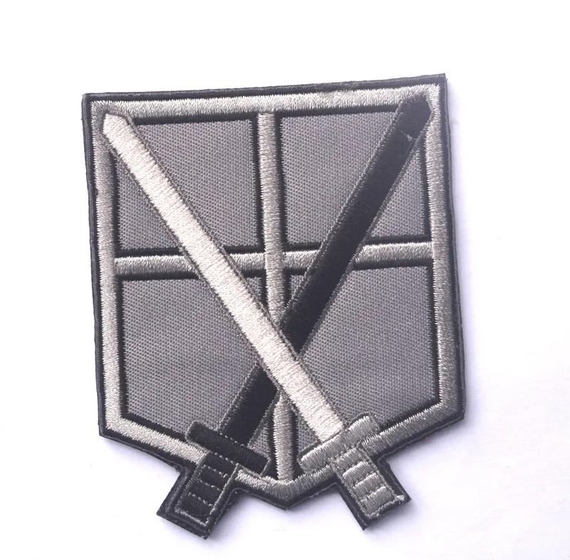 

Anime Badges Velcro Investigation Team Free Wing Iron On Anime Attack On Titan Embroidered Clothes Diy Patch For Clothing