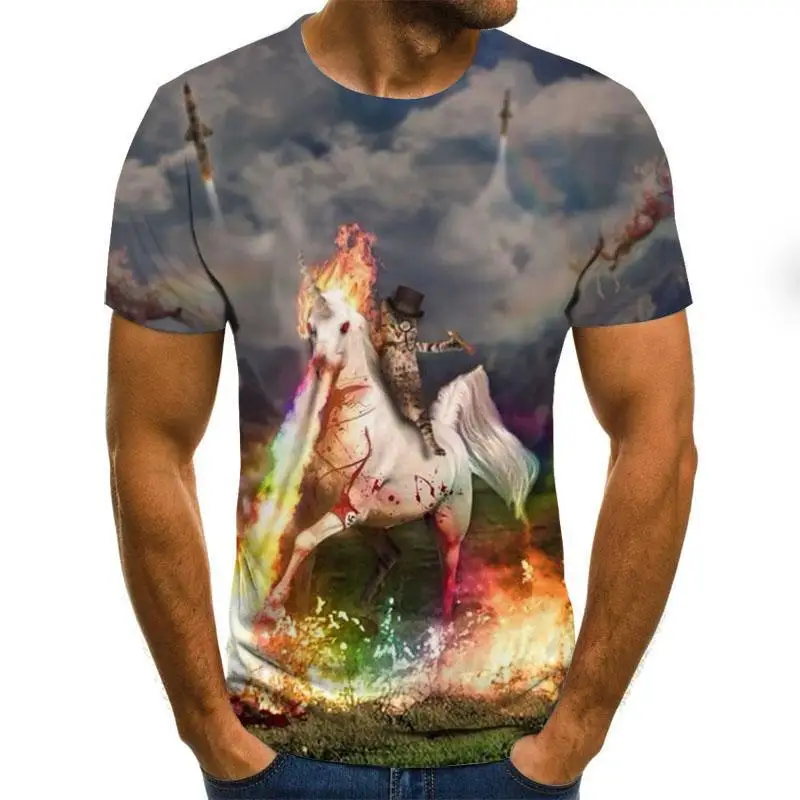 

Summer Fashion Men 'S Hip -Hop T -Shirt 3d T -Shirt Men 'S T -Shirt Summer Anime T -Shirt Short Sleeve O -Neck Top