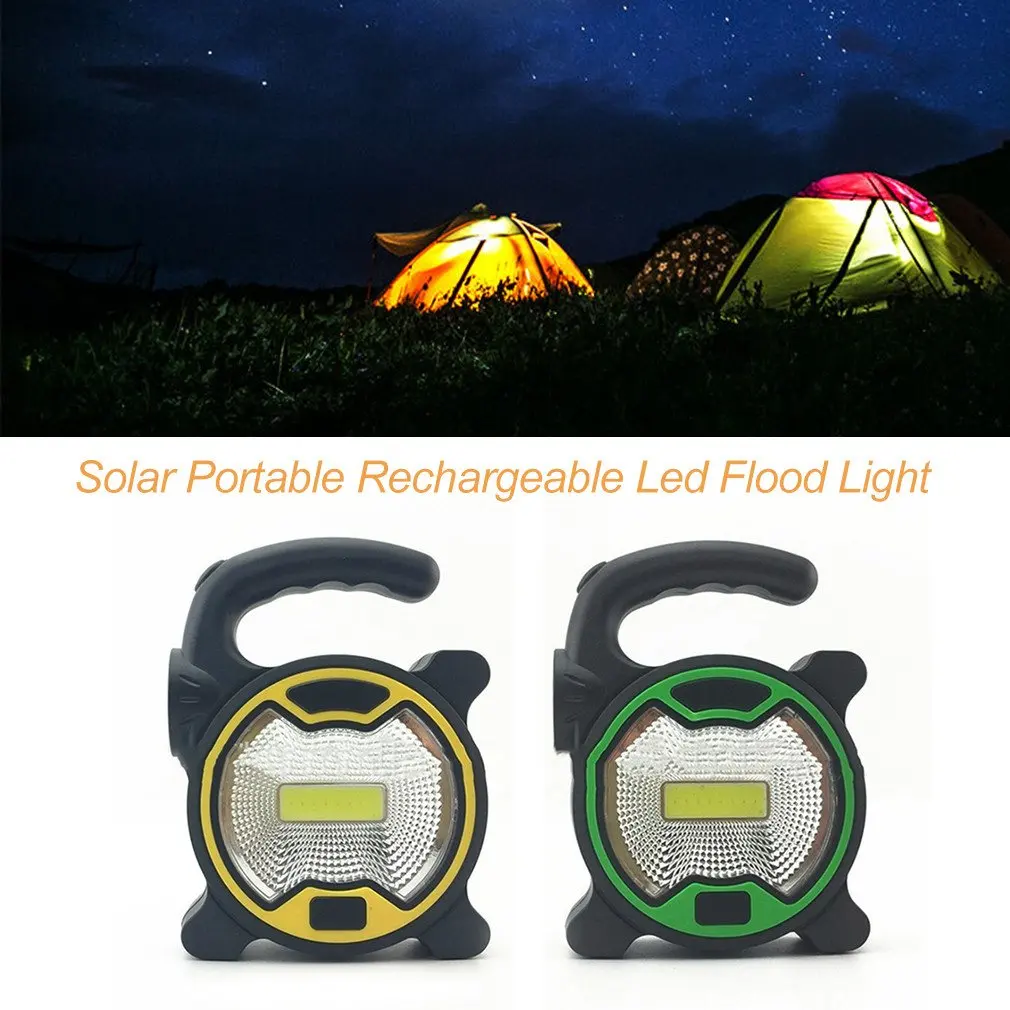 Солнечный портативный перезаряжаемый светодиодный прожектор уличный садовый