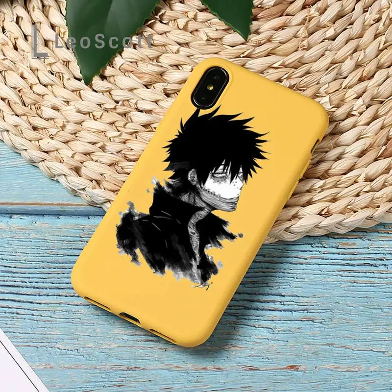 

dabi boku no hero academia manga Phone Case Candy Color for iPhone 11 12 mini pro XS MAX 8 7 6 6S Plus X SE 2020 XR