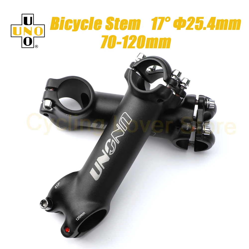 UNO вынос руля велосипеда 25 4 мм MTB Power Stem Riser 17 градусов удлинитель 70/80/90/100/110/120