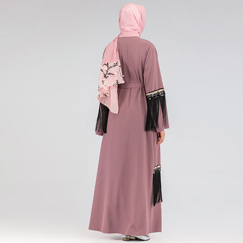 Женское кимоно с пайетками Дубай хиджаб мусульманское платье турецкие платья