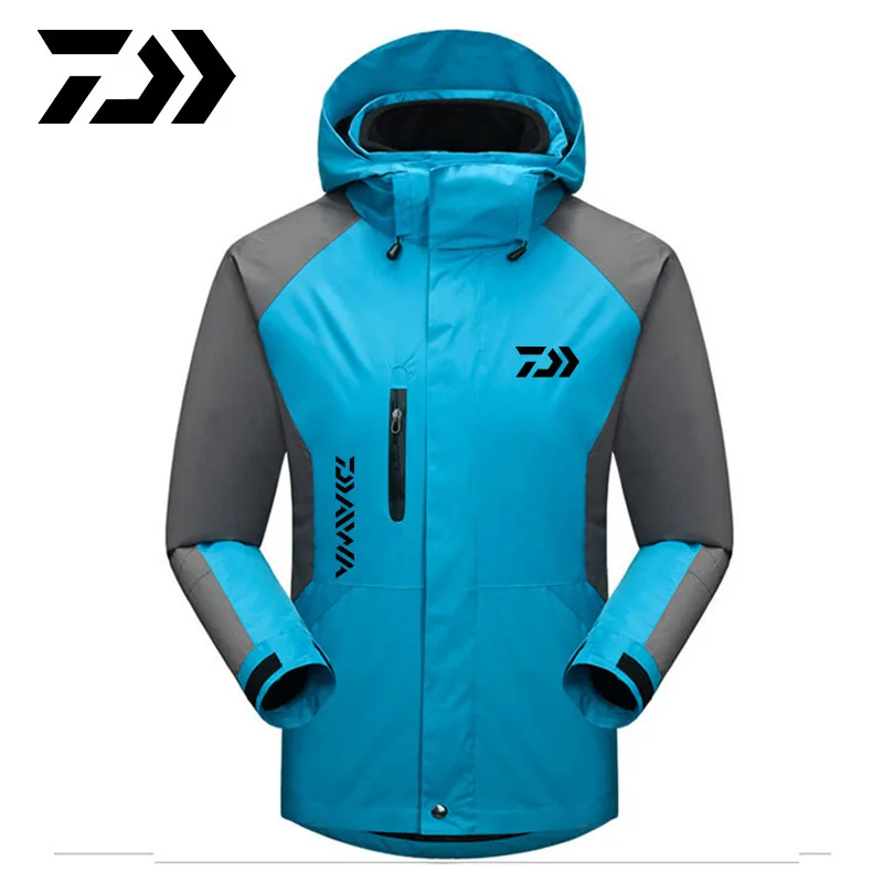 

Daiwa Winter 2in1 XS-3XL Outdoor Fishing Jackets Waterproof Trekking Ski Fish Fleece Hood Euro Oversize Coat Fishing Clothes