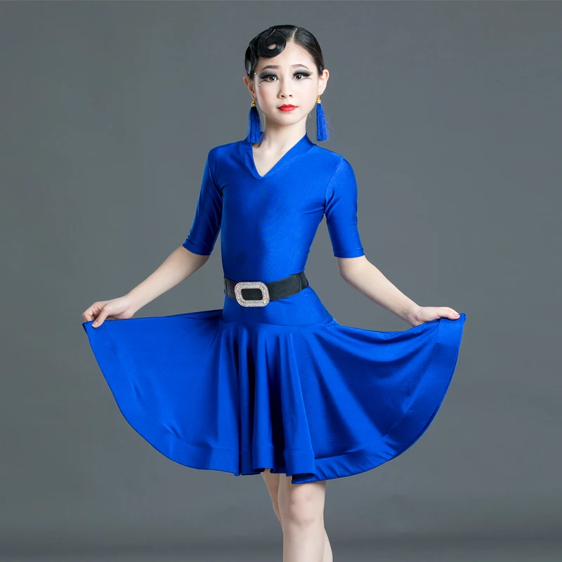 

2020 Latin Dance Practice Clothes Kids Professional Latin Competition Dress Girls Samba Dancewear Tango Rumba Dance Clothing