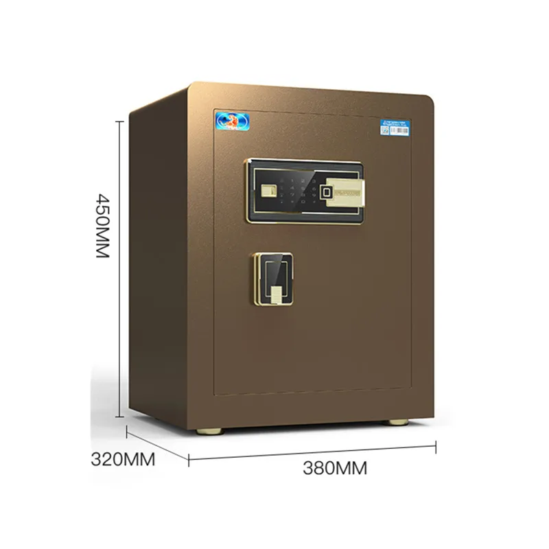 Стальной домашний офис 45 см сейф для отпечатков пальцев электронный пароль