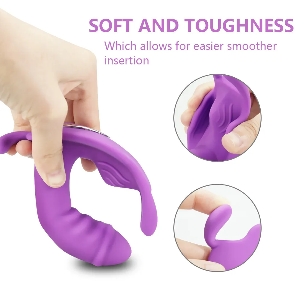 Портативный переносной женский фаллоимитатор бабочка для мастурбации Вибратор