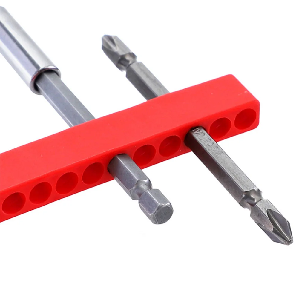 

5pcs Hex Shank Multipurpose Durable Screw Bits Home Practical Portable Tool Box Plastic Screwdriver Storage Deck Case Organizer